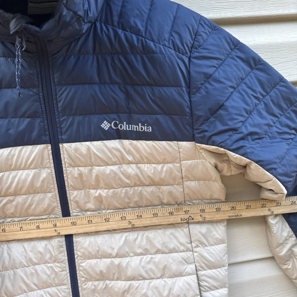 2034502 COLUMBIA MEN'S SILVER FALLS HOODED JACKET NAVY Small